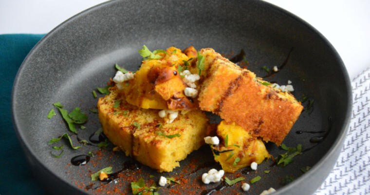 Smoked Acorn Squash & Toasted Cornbread