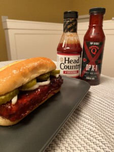 McRib with Head Country Original Barbecue Sauce and Kosmos OPX-1 Barbecue Sauce
